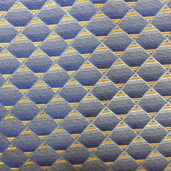 Claiborne, 100% silk, Blue/Yellow, Men’s Tie - Picture 9 of 11
